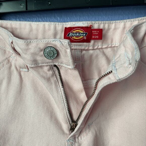 Dickies Cargo Pants Y2K Carpenter Jeans Utility Workwear Straight Leg Work Pink - Picture 7 of 9